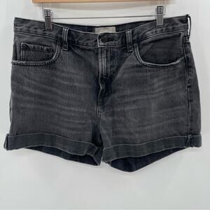 Everlane The Denim Short High Waisted Mom Jean Shorts Size 31 Boho Indie Grunge